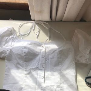 Off the shoulder crop top